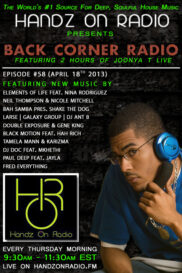 BACK CORNER RADIO [EPISODE #58] APRIL 18. 2013