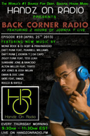 BACK CORNER RADIO [EPISODE #59] APRIL 25. 2013