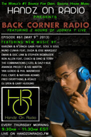BACK CORNER RADIO [EPISODE #61] MAY 9. 2013