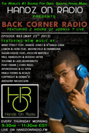 BACK CORNER RADIO [EPISODE #63] MAY 23. 2013