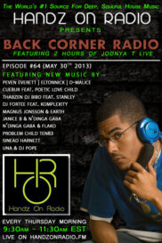 BACK CORNER RADIO [EPISODE #64] MAY 30. 2013