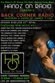 BACK CORNER RADIO  [EPISODE #103] FEB 27. 2014