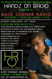 BACK CORNER RADIO [EPISODE #109] APRIL 10. 2014