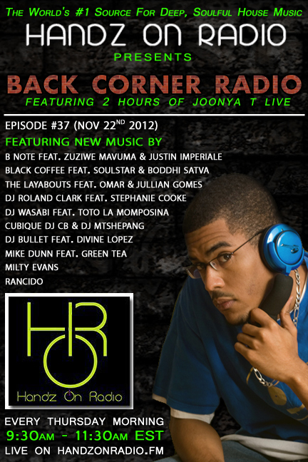 BACK CORNER RADIO [EPISODE #37] NOV 22. 2012