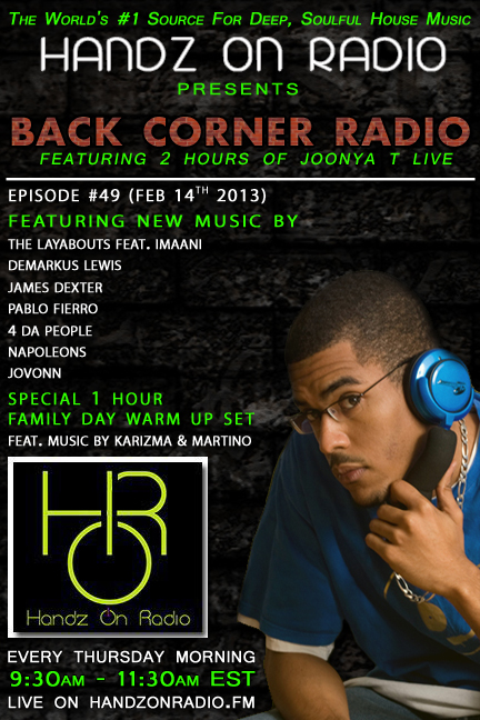 BACK CORNER RADIO [EPISODE #49] FEB 14. 2013 (FAMILY DAY EDITION)