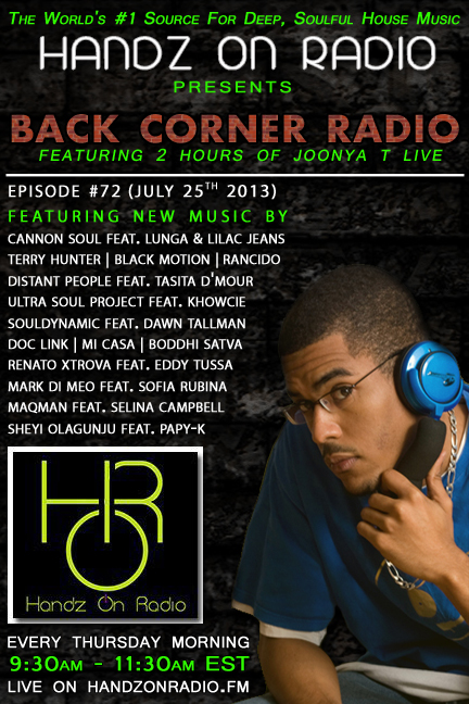 BACK CORNER RADIO[EPISODE #72] JULY 25. 2013