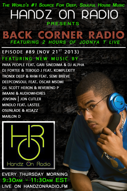 BACK CORNER RADIO [EPISODE #89] NOV 21. 2013