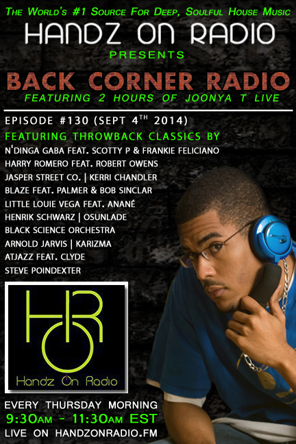 BACK CORNER RADIO [EPISODE #130] #ThrowBackThursday [SEPT 4. 2014]