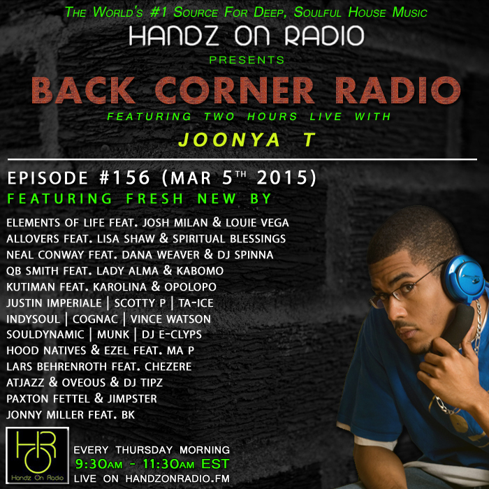 BACK CORNER RADIO [EPISODE #156] MARCH 5. 2015 (3YR ANNIVERSARY)