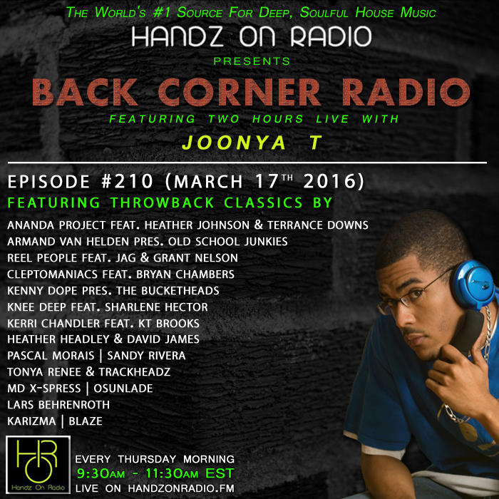 BACK CORNER RADIO [EPISODE #210] #ThrowBackThursday [MARCH 17. 2016]