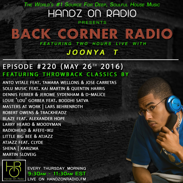 BACK CORNER RADIO [EPISODE #220] #ThrowBackThursday [MAY 26. 2016]