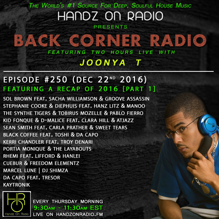 BACK CORNER RADIO [EPISODE #250] DEC 22. 2016 (2016 RECAP PART 1)